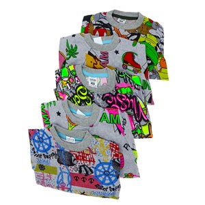 Baran Kız Çocuk Penye Karakter Baskılı Pijama Takımı 2-10 Yaş - Gri - 2-10 YAŞ