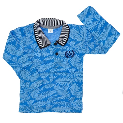 Sadık Erkek Çocuk Penye Desenli Yakalı Sweat 3-7 Yaş - Kırmızı - 3-7 YAŞ