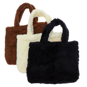 Özlüsoy Welsof Büyük Boy Peluş Çanta 40X45 Cm - Kahverengi - 40X45 CM