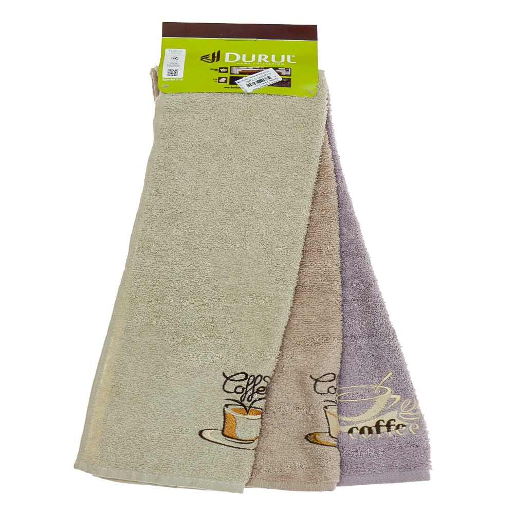 Durul 074 Spesiyal Mutfak Havlusu 30x50 (3 Lü) - Karışık Renk - 30X50 CM