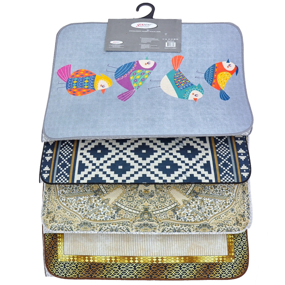 Sermat Dikdörtgen Banyo Paspası 40X100 Cm (2 Li) - Karışık Renk - 40X100 CM - 35398-Karışık Renk -40X100 CM