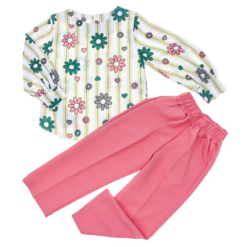 Stylla 1955 Kız Çocuk Çiçek Baskılı 2 Li Takım 5-8 Yaş - Bej - 5-8 YAŞ