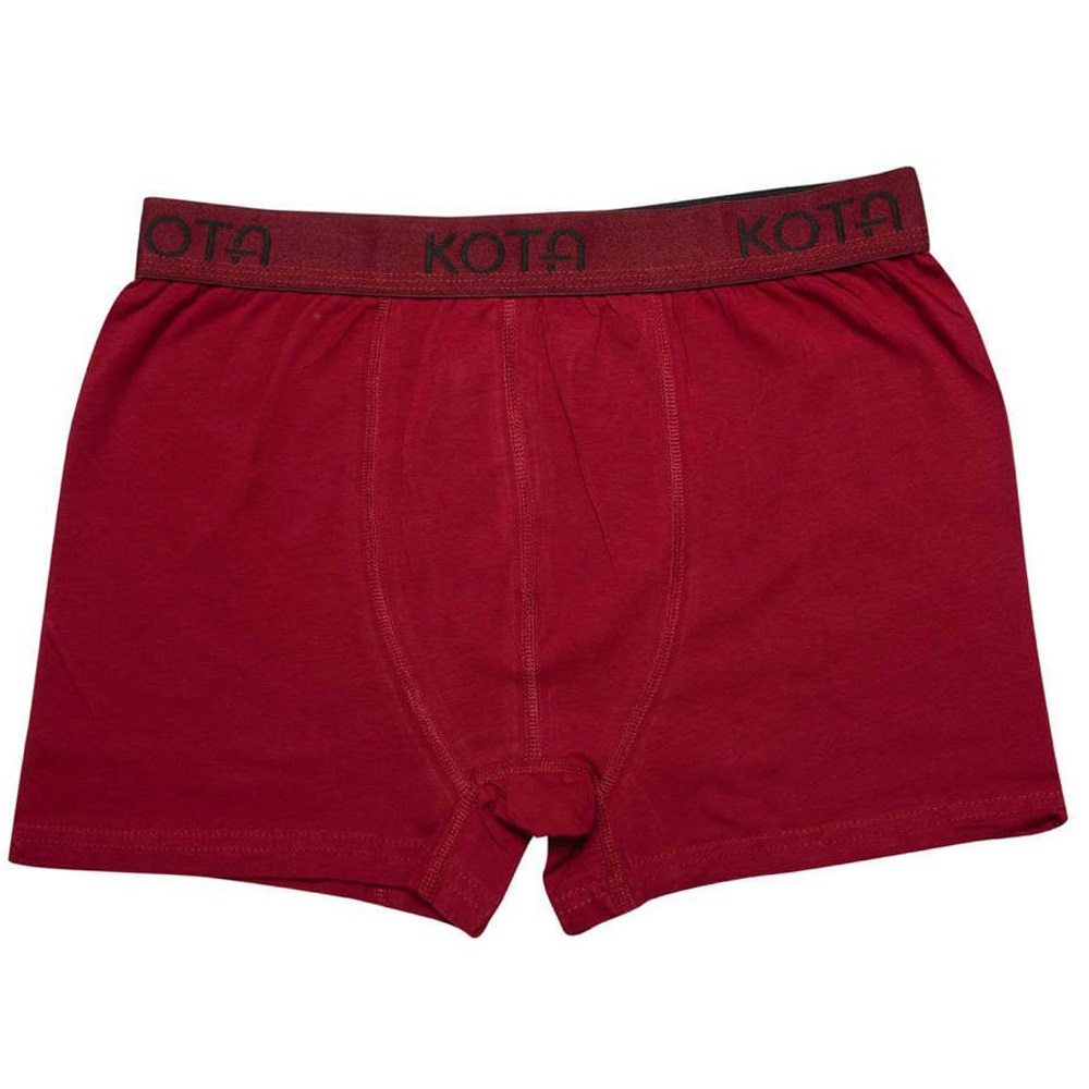 Kota 1000 Erkek Likralı Boxer - Bordo - L