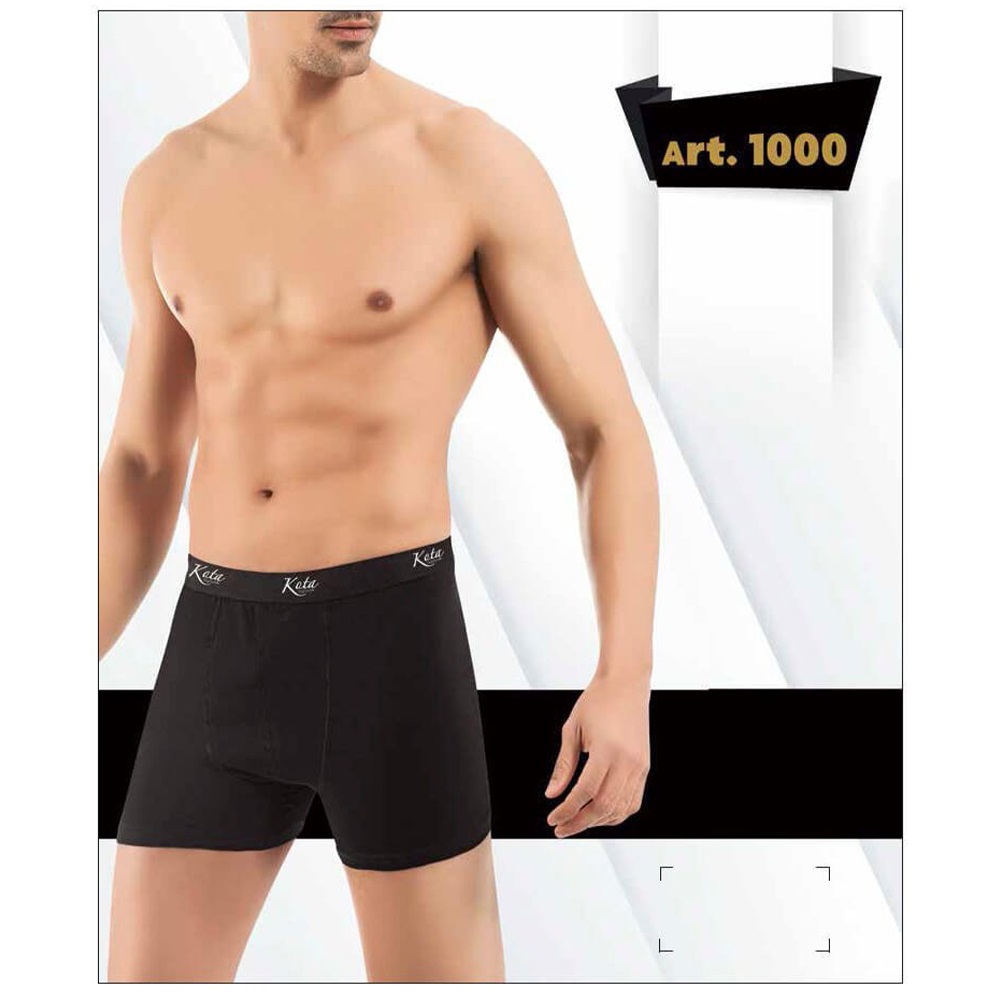 Kota 1000 Erkek Likralı Boxer - Füme - XL