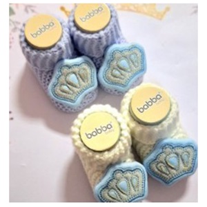 Babba Baby 0026 Bebe Triko Patik 0-3 Ay (6 Lı)