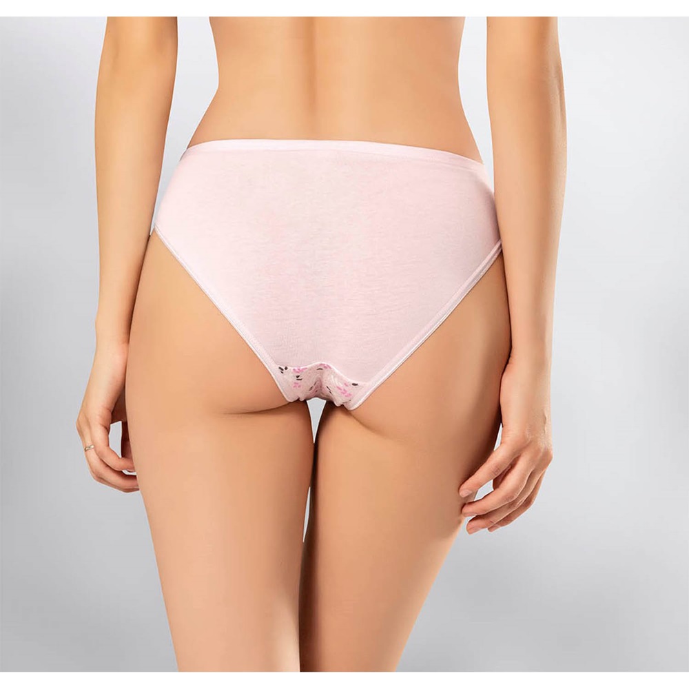 Kota 5004 Bayan Desenli Bikini 3XL - Gri Desenli