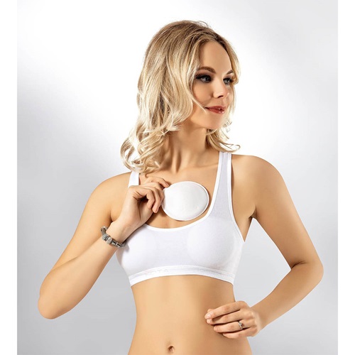 Kota 6313 Bayan Geniş Askı Pedli Büstiyer - Beyaz - 70-75