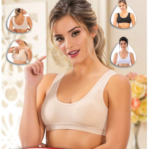 Kota 6313 Bayan Geniş Askı Pedli Bustiyer - Gri