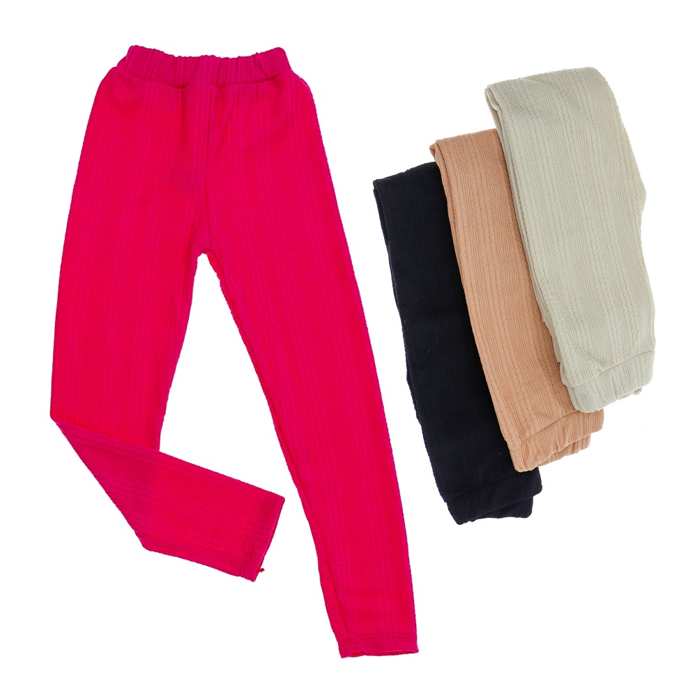 Meleğim 0210 Kız Çocuk Saç Örgü İspanyol Tayt 5-12 Yaş - Bej - 5-12 YAŞ