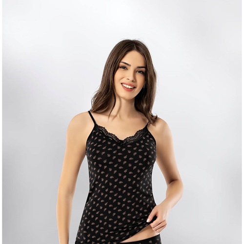 Kota 6134 Bayan İp Askı Baskılı Atlet