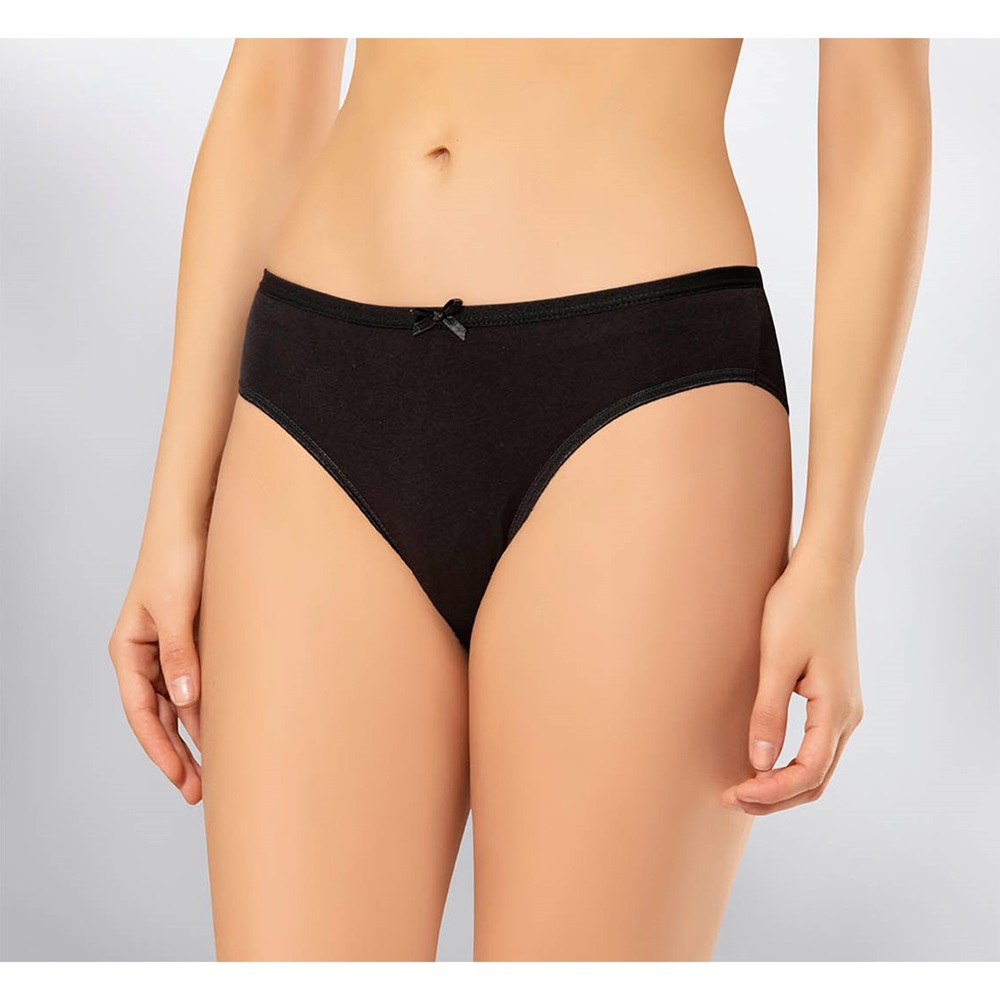 Kota 5003 Bayan Sade Bikini Bato 3XL - Siyah - 3XL