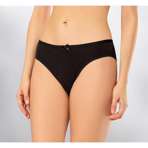 Kota 5003 Bayan Sade Bikini Bato 3XL - Siyah - 3XL