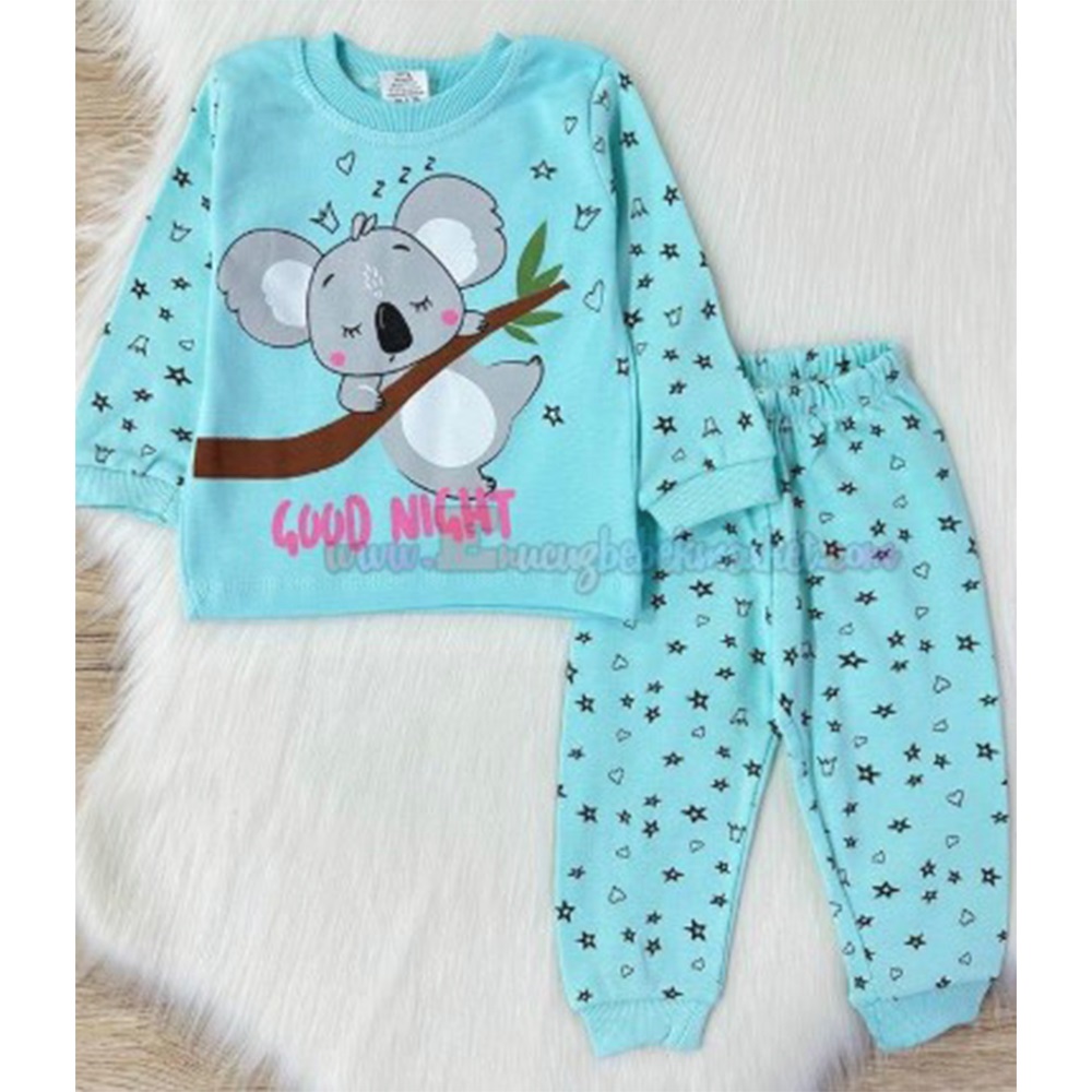 Süpermini 5533 Kız Bebe Uyuyan Koala Baskılı Takım 6-12 Ay
