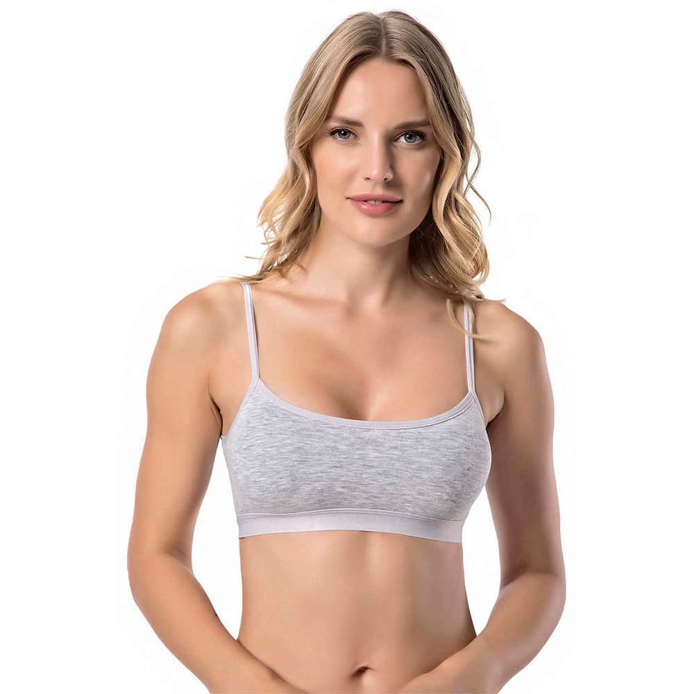 Kota 6312 Bayan İp Askı Pedli Büstiyer - Gri - 70-75