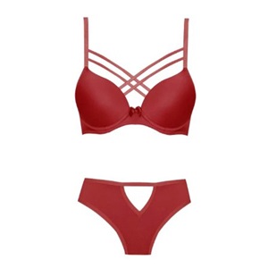 Koza Soft 80276 Bayan Balenli Çapraz Dekolteli İpli Micro Sütyen 75-90 - Taş - 75-80-85-90