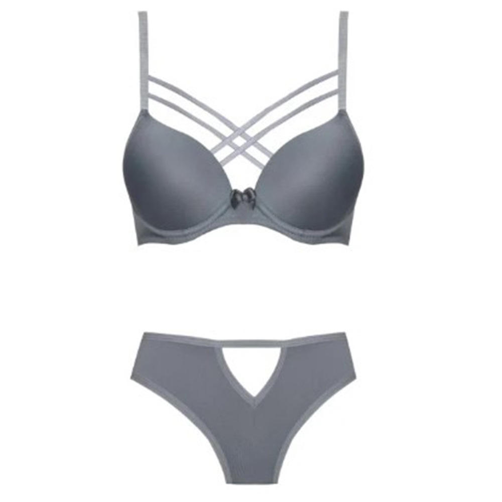 Koza Soft 80276 Bayan Balenli Çapraz Dekolteli İpli Micro Sütyen 75-90 - Taş - 75-80-85-90