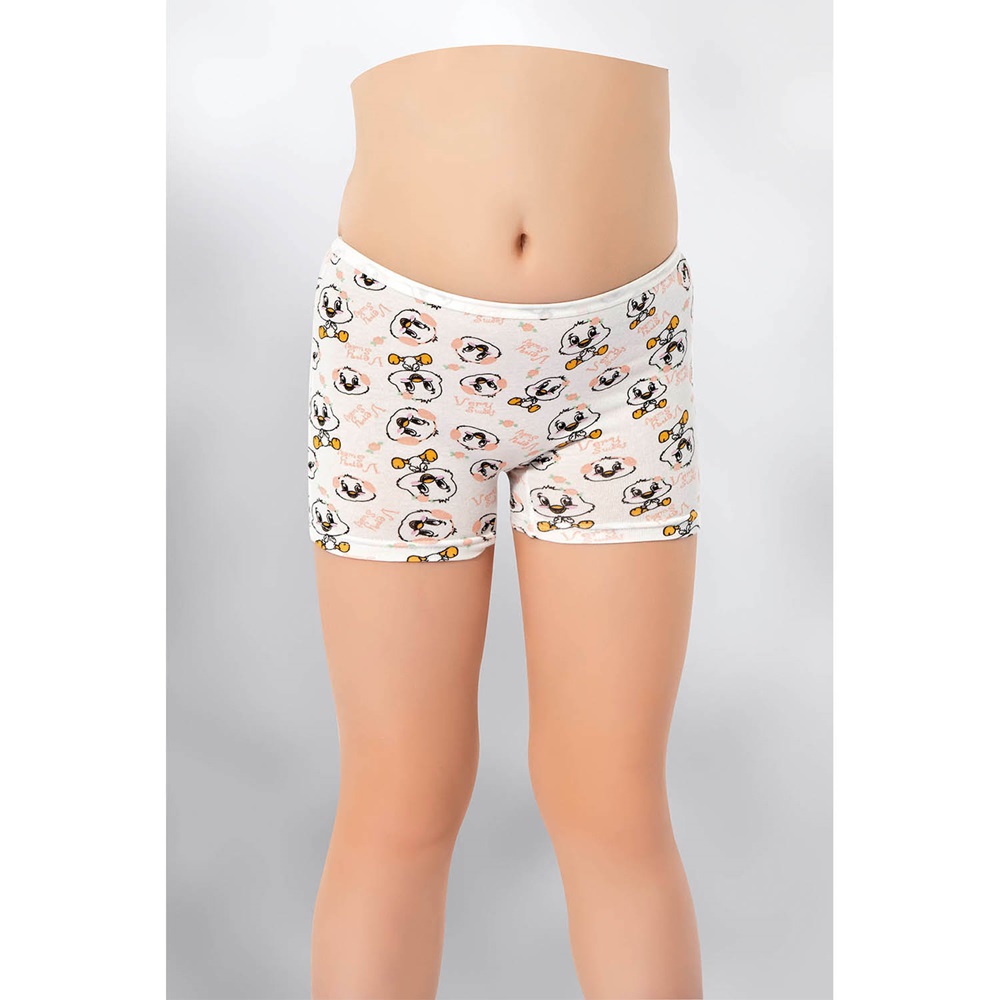 Kota 3400 Kız Çocuk Baskılı Boxer - Karışık Renk - 7-8 YAŞ