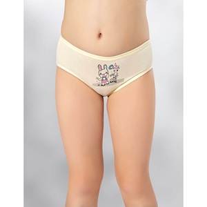 Kota 3410 Kız Çocuk Parça Baskılı Bikini Külot - Karışık Renk - 3-4 YAŞ