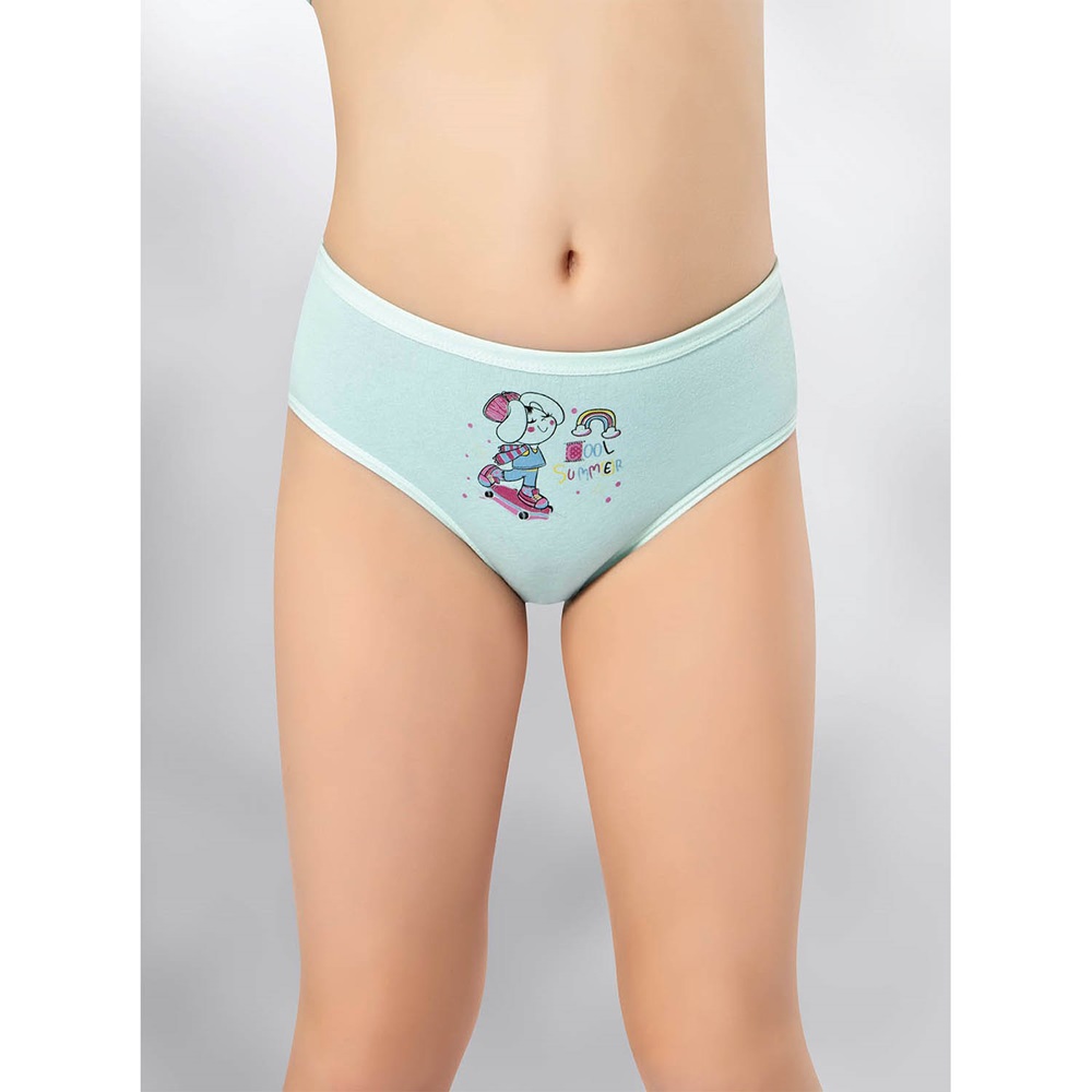 Kota 3410 Kız Çocuk Parça Baskılı Bikini Külot