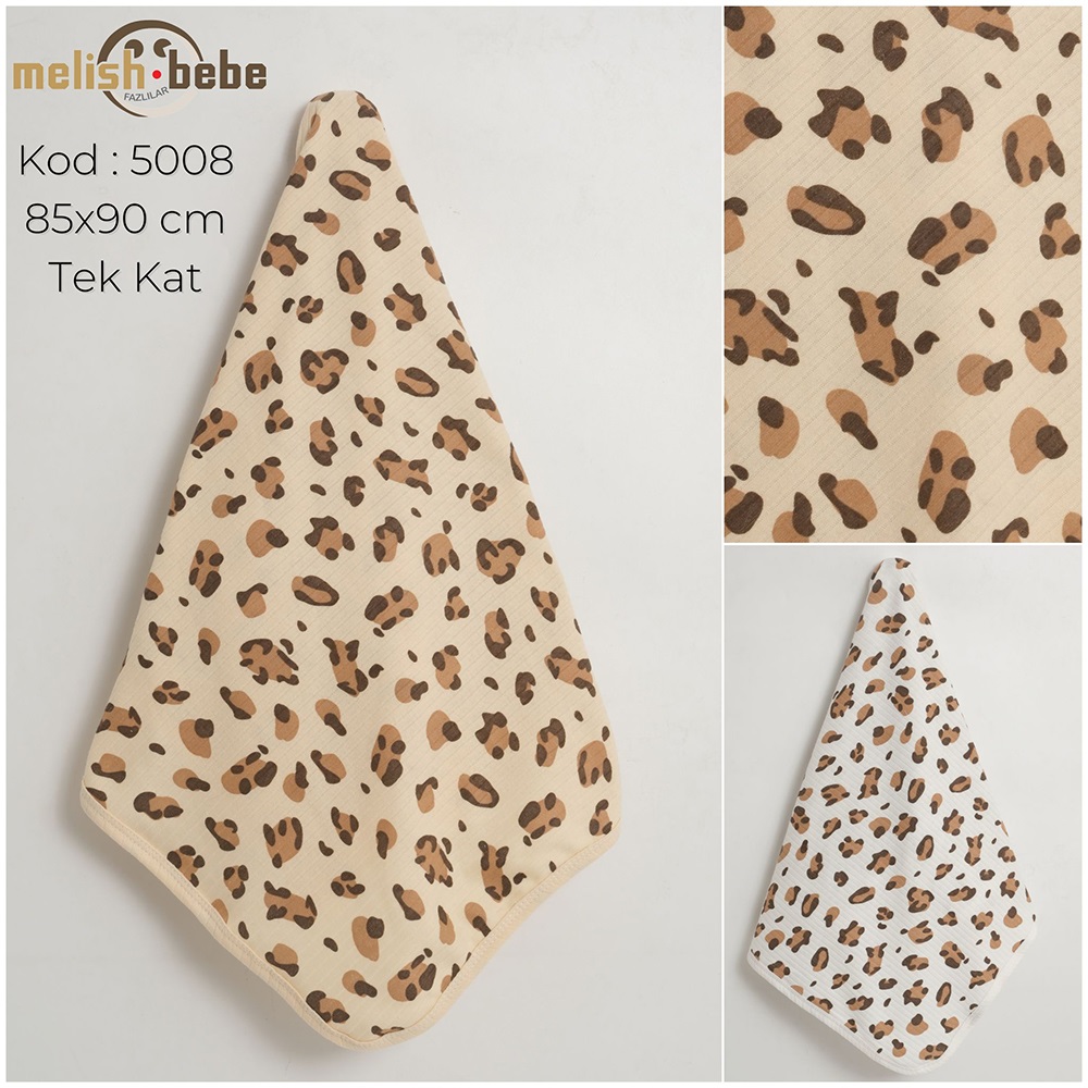 Melish Bebe 5008 Bebe Penye Raporlu Leopar Desenli Tek Kat Battaniye 0-1 Yaş - Bej - 0-1 YAŞ