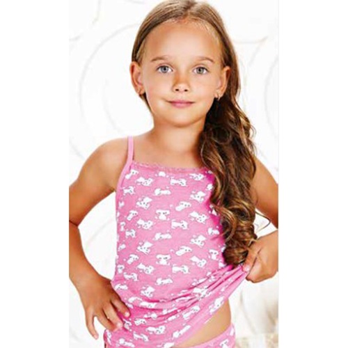 İntimo Kids 2533 Kız Çocuk Raporlu Baskılı İp Askılı Atlet (6 Lı) - Karışık Renk - 3-4 YAŞ