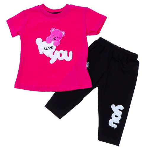 Mini Club 273 Kız Bebe Penye Peluş Sevimli Ayıcık Nakışlı Takım 6-24 Ay - Lila - 6-24 AY