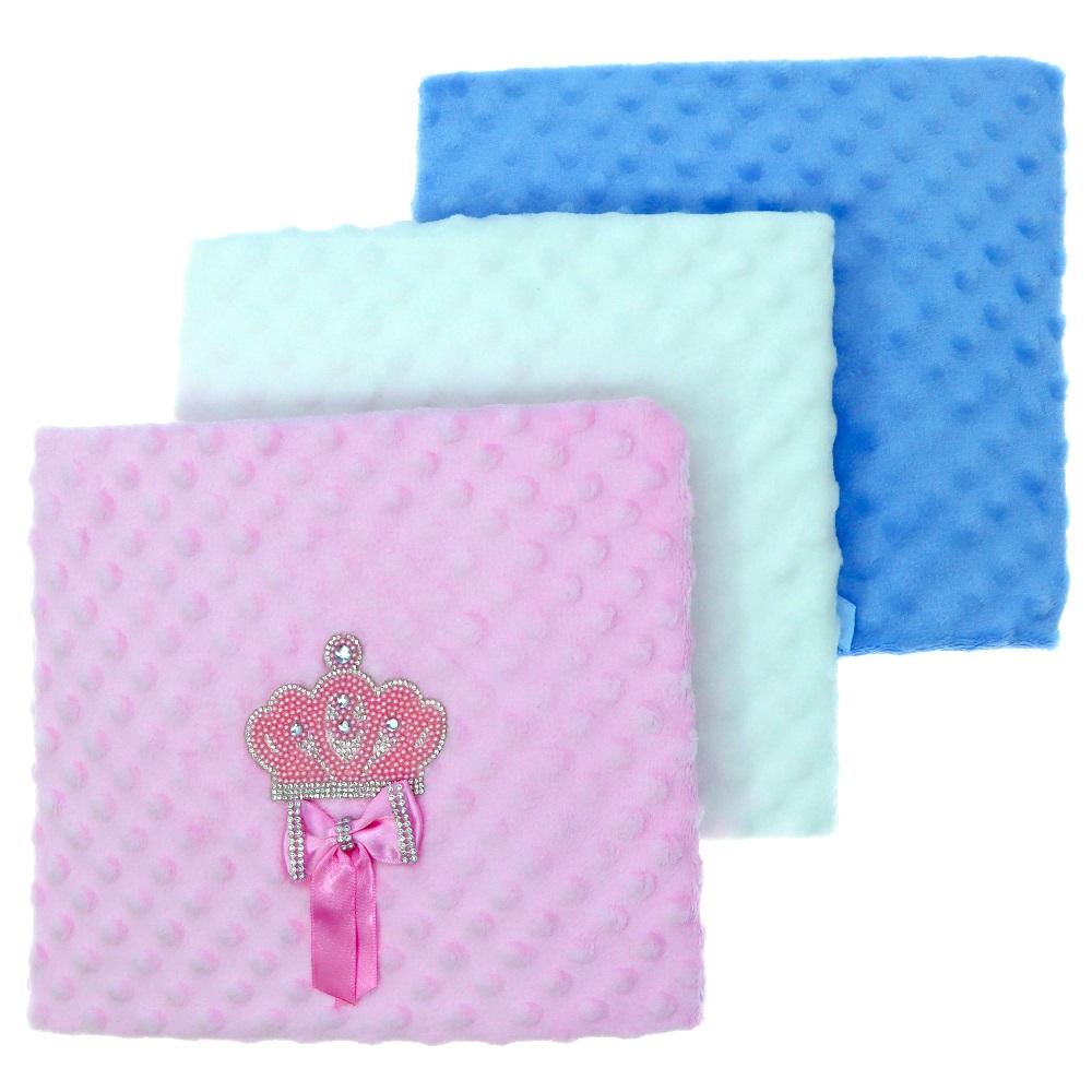 Ahmet Can Btn 901 Bebe Taç Nakışlı Taşlı Nohut Battaniye 0-1 Yaş - Ekru - 0-1 YAŞ