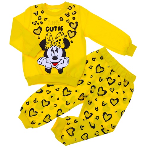 Lupita 5669 Kız Çocuk Simli Micky Baskılı 2 Li Takım 3-6 Yaş - Mint Yeşil - 3-6 YAŞ