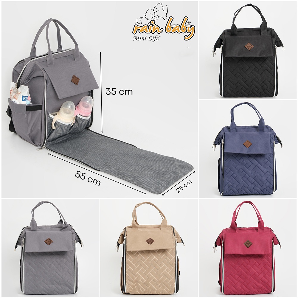 Rain Baby 963 Paraşüt Kumaş Sırt Çantası- Lacivert - 0-1 YAŞ