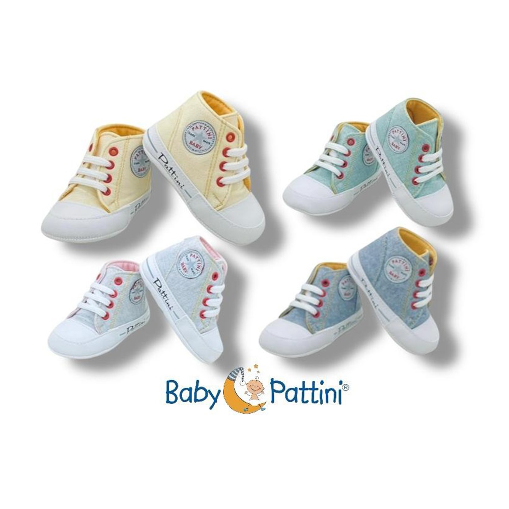 Baby Pattini 24A4200 Erkek Bebe Soft Converse Cool İlk Adım Ayakkabı 6-12 Ay (12 Li) - Karışık Renk - 6-12 AY