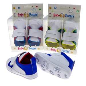 Baby Pattini 24A2150 Erkek Bebe Cırtlı Spor İlk Adım Ayakkabı 6-12 Ay (12 Li) - Karışık Renk - 6-12 AY