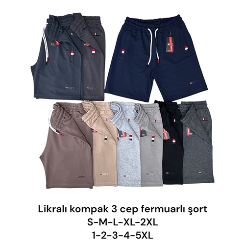 Erkam 713 Erkek Kompak 3 Cepli Şort S-2XL - Karışık Renk - S-M-L-XL-2XL