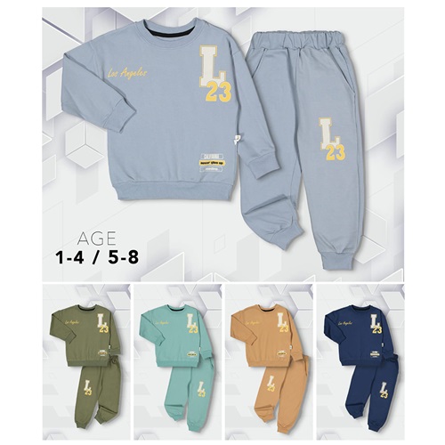 One Boys 616 Erkek Çocuk 2 İp Sıfır Yaka L 3 Baskılı Takım 1-4 Yaş - Karışık Renk - 1-4 YAŞ