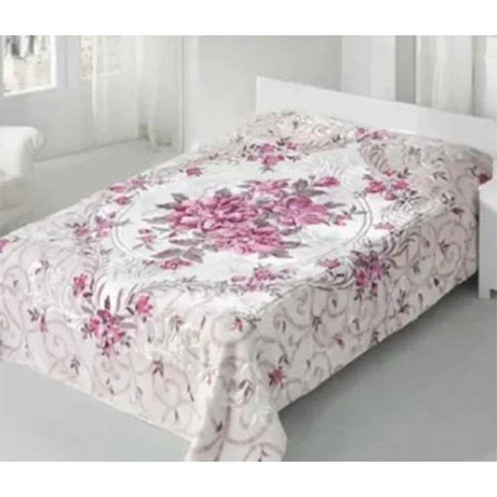 Chıara Rose Desenli Tek Kişilik Pike Çok Amaçlı Örtü 155x215 Cm - Karışık Renk - 155X215 CM