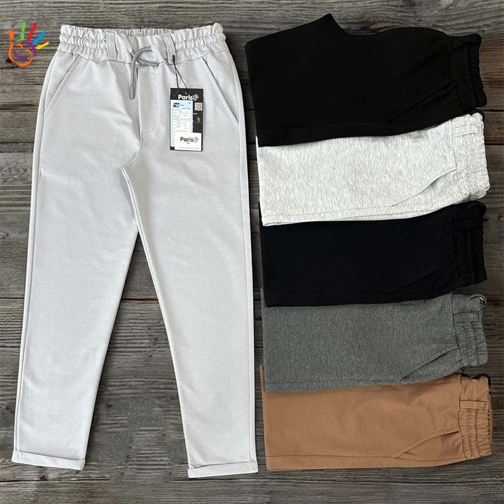 Paris Kids 7067 Erkek Çocuk Zincir Duble Paça Cepli Pantolon 13-16 Yaş - Karışık Renk - 13-16 YAŞ