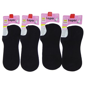 Kapar Kp086 Bayan Penye Dikişsiz Burun Likralı Snıckers Çorap - Gri - PAKET İÇİ TEK RENK