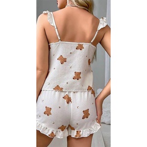 Lily Bianca 13039 Bayan Fantazi Şortlu Takım Gecelik