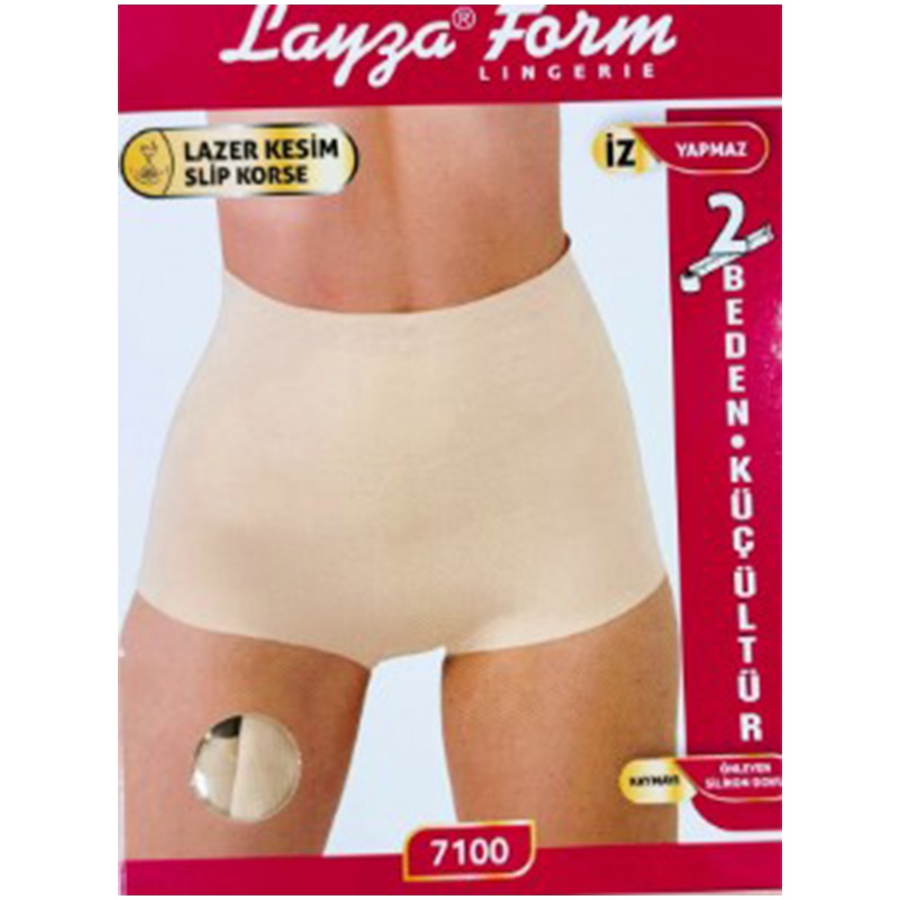 Layza Form 7100 Bayan Lezar Kesim Slip Korse