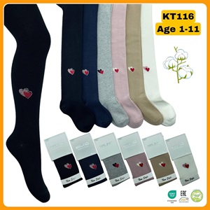 Belino Kız Çocuk Taş Baskılı Likralı Külotlu Çorap (6Lı) - Karışık Renk - 3-4 YAŞ