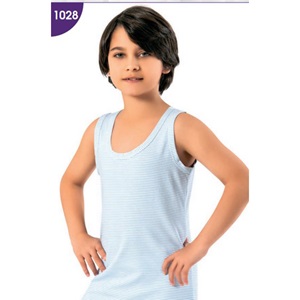 Kota 1028 Erkek Çocuk Baskılı Geniş Askılı Atlet (6 Lı) - Karışık Renk - 5-6 YAŞ