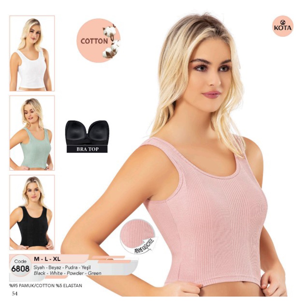 Kota 6808 Bayan Penye Çizgi Raporlu Kaşkorse Pedli Krop