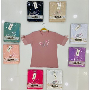 Almila Kız Çocuk Penye Baskılı Tişört 9-12 Yaş - Karışık Renk - 9-12 YAŞ