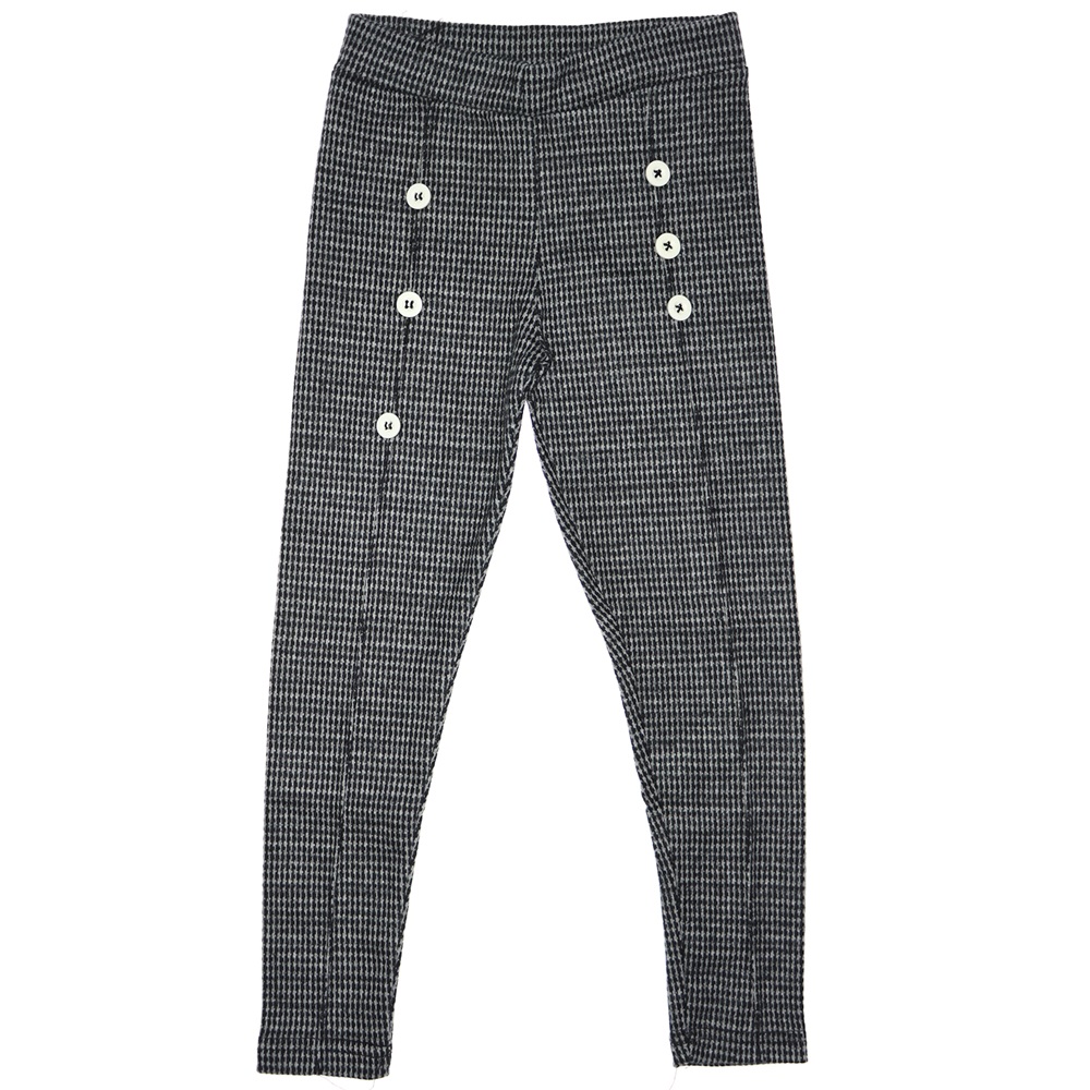 117 Jakarlı Düğmeli Kız Çocuk Tayt 5-8 Yaş