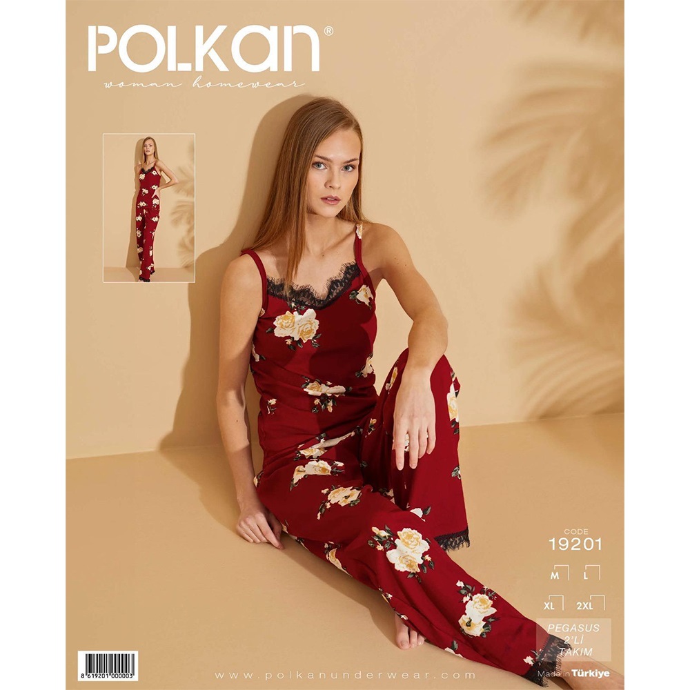 Polkan 19201 Pegasus İp Askılı 2 li PijamaTakım M-2XL