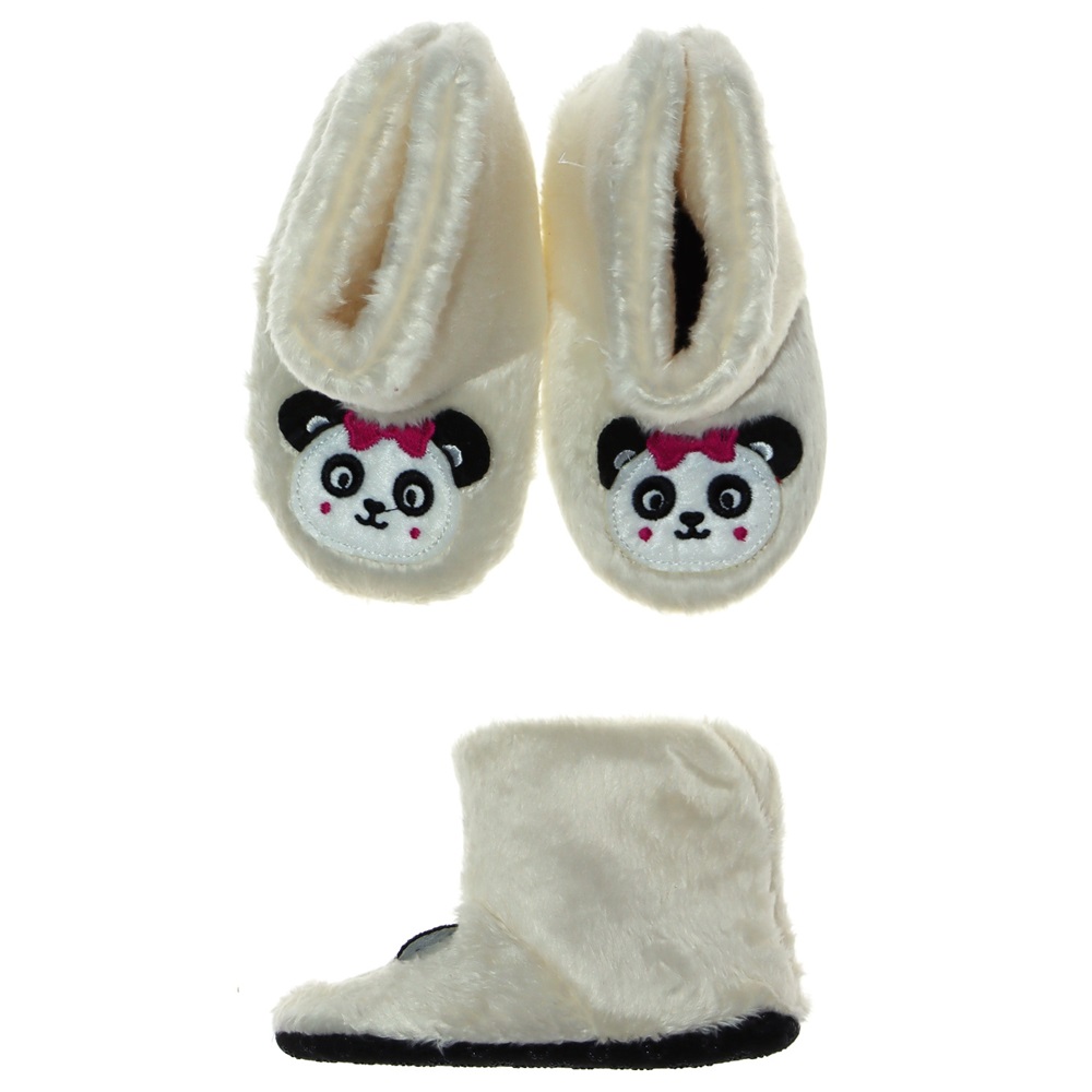 Bebek Çarıklı Figür Nakışlı Panduf No 18-27 - Ekru