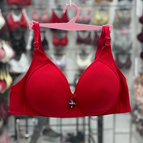 Dö Perla 204 Bayan C Cup Ribana Desteksiz Toparlayıcı Sütyen 85-100 - Kırmızı - 85-90-95-100