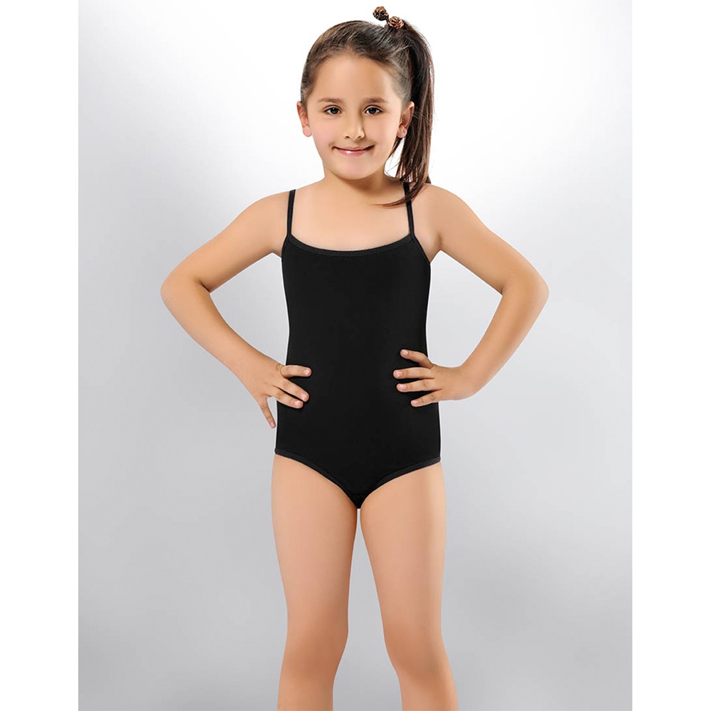 Kota 3500 Kız Çocuk Garson İp Askı Çıtçıtlı Body