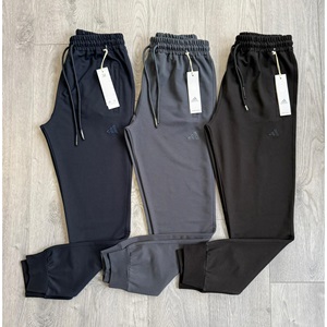 Atrax E-528 Erkek Kompak Penye Adidas Baskılı Paça Ribanalı Eşofman Alt S-XXL - Karışık Renk - S-M-L-XL-2XL