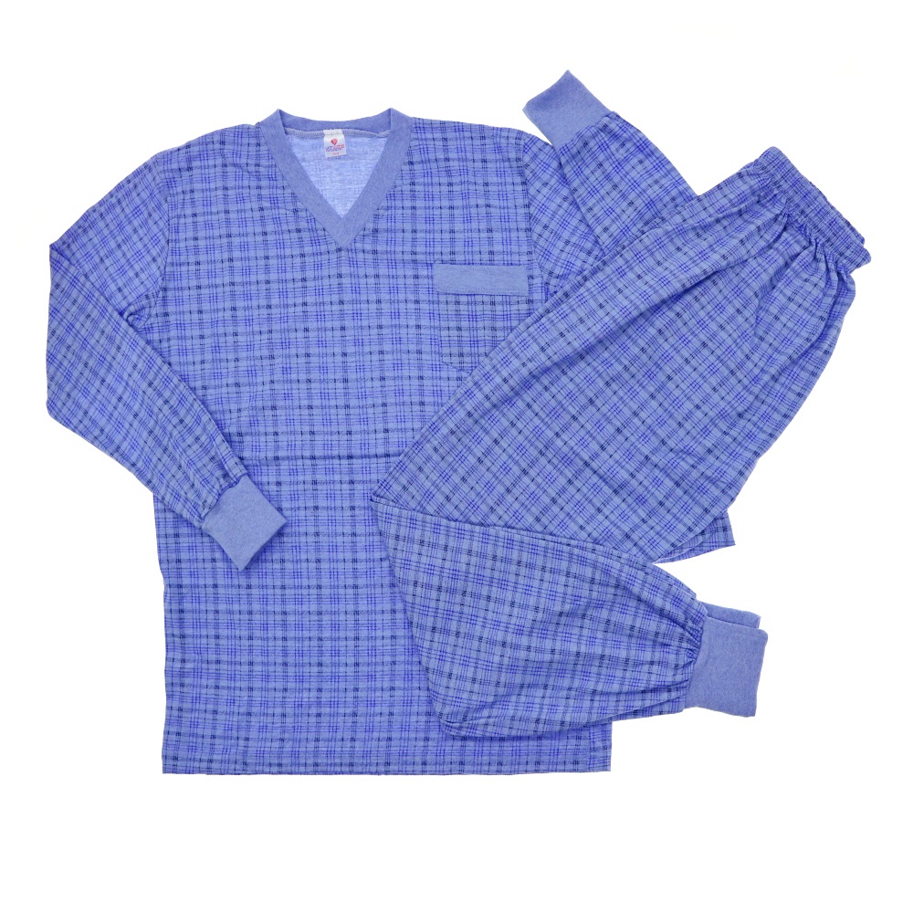 YenTeks 215 Erkek V yaka Ribanalı Pijama Takımı M-2XL