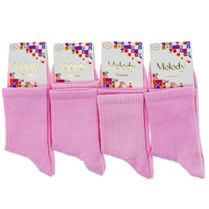 Melody 2200 Bayan Likları Patik Kolej Çorap - Karışık Renk - PAKET İÇİ TEK RENK